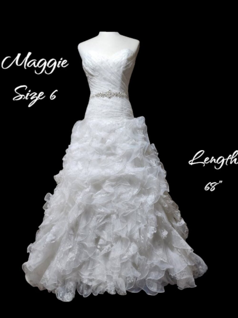 Maggie Sottero Size 6 Like New Wedding Dress